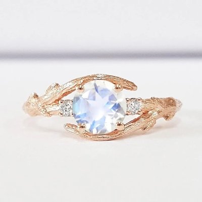 pc145074120-rose_gold_hexagon_shaped_wedding_jewelry_moonstone_engagement_ring Anel de noivado com pedra da lua em forma de hexágono em ouro rosa