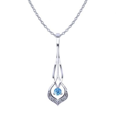 The Elegant Simplicity Of This Interwoven Aquamarine Necklace