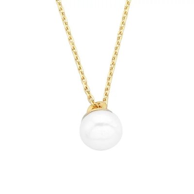 14K Pendant Necklace For Women Is With Decorated A 6MM Freshwater Pearl