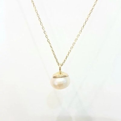14K Pendant Necklace For Women Is With Decorated A 6MM Freshwater Pearl