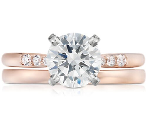 Celestial Stacking Wedding Ring in 9k Yellow Gold For Women