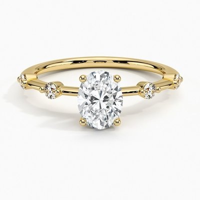 Aimee Diamond Engagement Ring With 0.75 Carat Oval Diamond