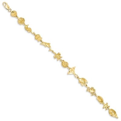 Браслет-боло из трехцветного стерлингового серебра Ross-Simons Sea Life