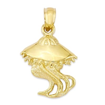 10k Two Tone Gold Dolphin Pendant, Spirit Animal Jewelry, Sea Life Gifts for Her with 18 inch Chain