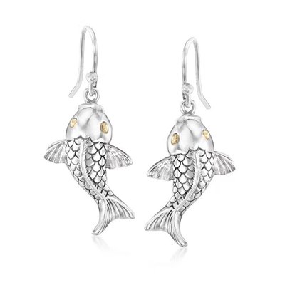 Hawaiian Jewelry CZ Octopus Drop Earrings in Sterling Silver