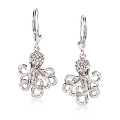 1Puzzled Sparkling Dolphin Necklace and Earrings Set Charming Necklace and Earring Set - Ocean