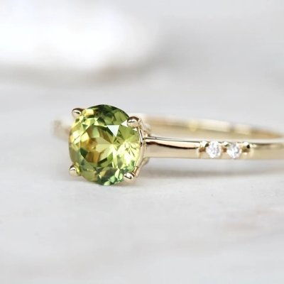 Halo Jewelry Round Cut Wedding Rings Lab Created Green Emerald Engagement Ring