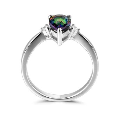 Wholesale 925 Sterling Silver Trillion Cut Mystic Topaz Tennnis Bracelet