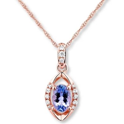 Großhandel 925 Sterling Silber Rose Gold plattiert Auge Tansanit-Armband