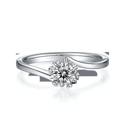 Lady 9k Runde 7.5mm Moissanite Offene Mode Grandeur Schmuck Silber Ring