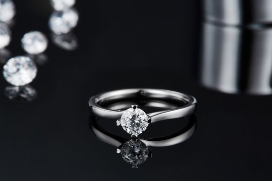 9K Gold Jewelry Minimalist Designs Moissanite 925 Silver Ring