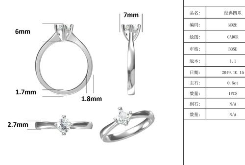 9K With Silver Mosaic Moissanite Jewelry Minimalist Lady Ring