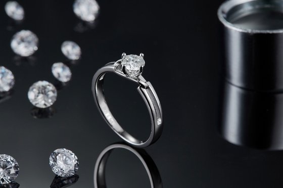 White Square  Moissanite  And  Sapphire Platineve Diamonds Jewelry Women Ring With Silver1.94CTW