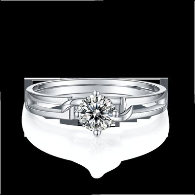 White Square  Moissanite  And  Sapphire Platineve Diamonds Jewelry Women Ring With Silver1.94CTW