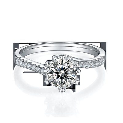 1.30CT White Moissanite  And  Sapphire Platineve Diamonds Jewelry  Engagement Women Ring