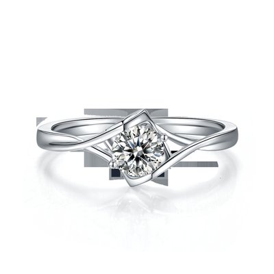 Anel de Moissanite Natural de 3 quilates para Mulheres Pedra Preciosa Promessa de Casamento