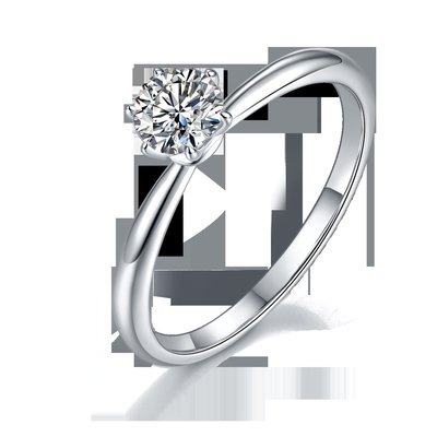 925 Sterling Silver Moissanite Diamond Rings For Wedding Engagement