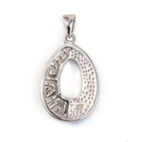 925  With Sterling Silver Greek  Key  Blue   Meander Vintage Sterling Opal Ring Hoop Earrings