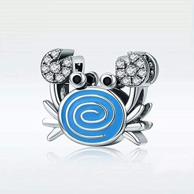 Inspired Silver - Silver Customized Charm for Bracelet with Cubic Zirconia Jewelry