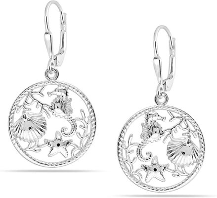 ロス-サイモンズスターリング海の生命ビーズチャームペンダントネックレス女性用