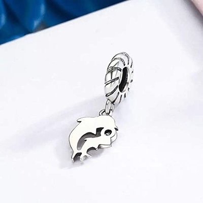 Original 100% 925 Sterling Silber Charm Bead Liebe Tier Charm Familie Geburtstag fit Europeran Armbänder DIY Charms