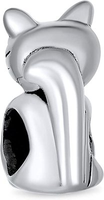 Sitting Kitten Kitty Pet Animal Lover CAT Dangle Charm Beads For Women Teen