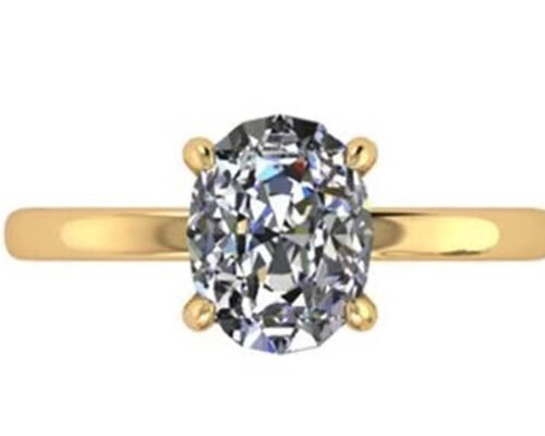 Oval Cut 2.1 Carat Diamond Ring Size OV9X7MM Boundless Setting Type