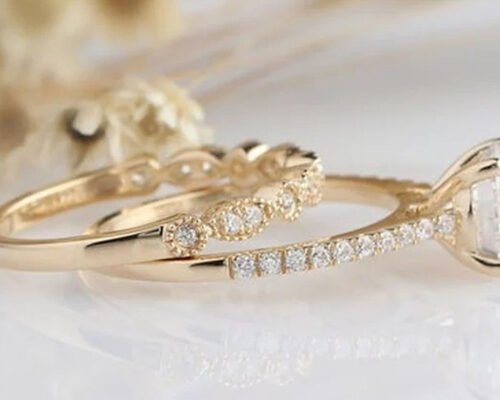 18Kホワイトゴールドダイヤモンド婚約結婚指輪1.25CT 6.5mm ODM