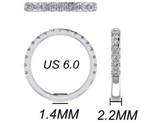 pc36760464-hand_setting_2_45g_14k_solid_gold_jewellery_odm_for_engagement Hand Setting 2.45g 14K Solid Gold Jewellery ODM For Engagement