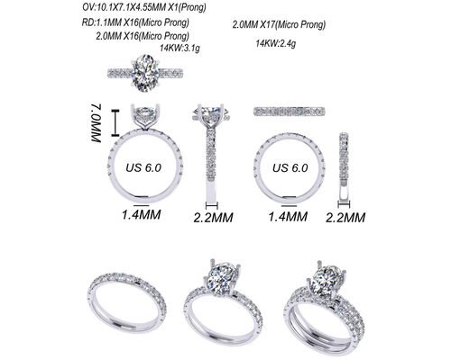 pc36760465-hand_setting_2_45g_14k_solid_gold_jewellery_odm_for_engagement Hand Setting 2.45g 14K Solid Gold Jewellery ODM For Engagement