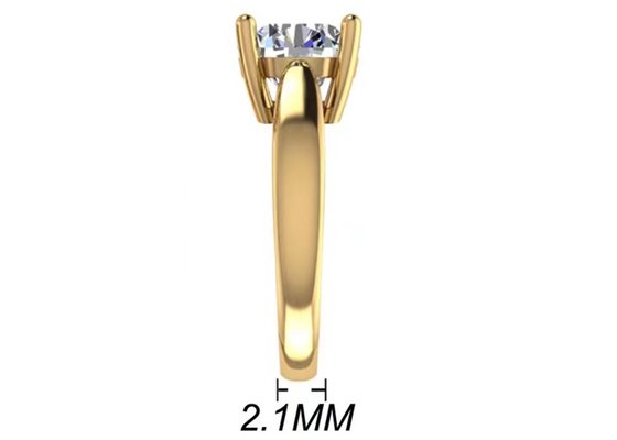 Hand Einstellung 14K Solid Gold Schmuck, Round Cut 2.7ct Natural Solitaire Diamond Rings