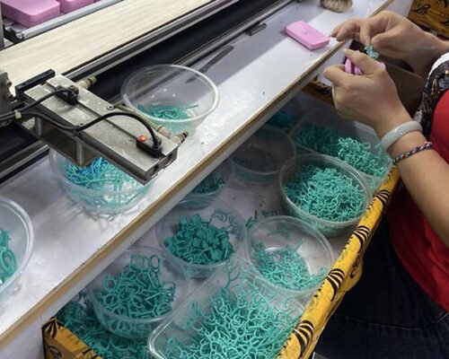 14K White Gold Semi Mount Jewelry Earring With 0.68ct 1.5mm Natural Diamonds