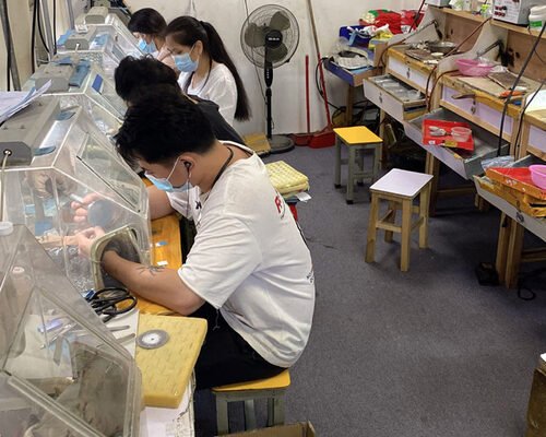 14K White Gold Semi Mount Jewelry Earring With 0.68ct 1.5mm Natural Diamonds