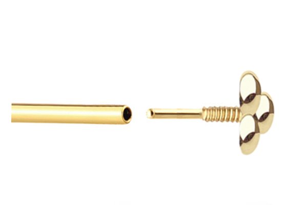 16G Анти Трагус Золото Тело Пирсинг Ювелирные Изделия Серьги Dia 1.3MM 14pcs 0.126ct