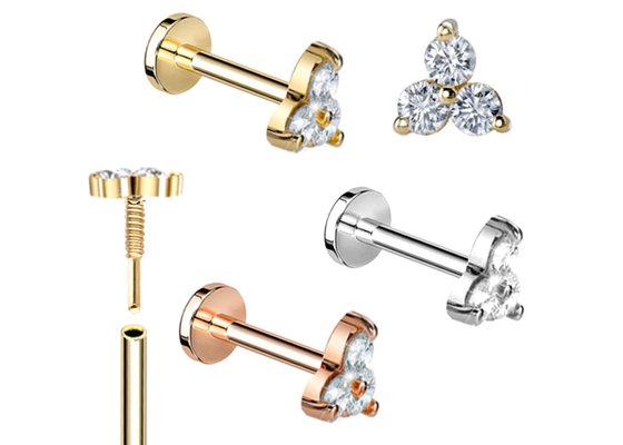 pc36939101-helix_gold_body_piercing_jewelry_earring_barbell_shape_5mm_8mm_10mm_dimension 螺旋形の金ボディ刺すような宝石類のイヤリングのバーベルの形 5mm 8mm 10mm 次元
