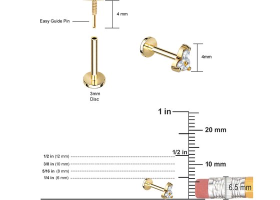 pc36939103-helix_gold_body_piercing_jewelry_earring_barbell_shape_5mm_8mm_10mm_dimension 螺旋形の金ボディ刺すような宝石類のイヤリングのバーベルの形 5mm 8mm 10mm 次元