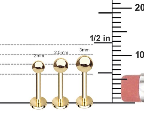pc36942512-oem_14k_gold_cartilage_earrings_body_piercing_earring_5mm_8mm_10mm_length OEM 14k Gold Cartilage Earrings , Body Piercing Earring 5mm 8mm 10mm Length