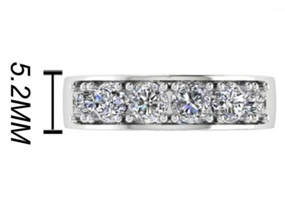 pc36955403-round_cut_white_gold_engagement_rings_6pcs_4_1mm_vs1_real_diamond_wedding_rings Round Cut White Gold Engagement Rings , 6pcs 4.1mm VS1 Real Diamond Wedding Rings