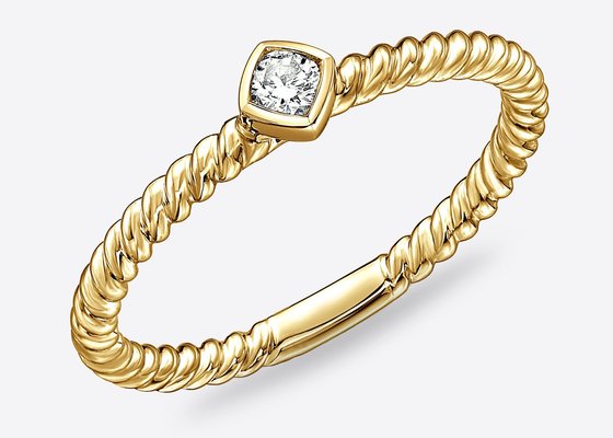 Anel de septo quadrado de diamante 14k em ouro maciço, anel de narina de argola 1.0mm×10mm