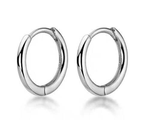 女性のためのセクシーならせん14KゴールドフープピアスODM 1.2ミリメートル×10ミリメートル寸法