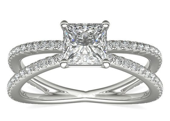 0.1ct RD3.0MM Promise Engagement And Wedding Ring Set 3.21g Weight