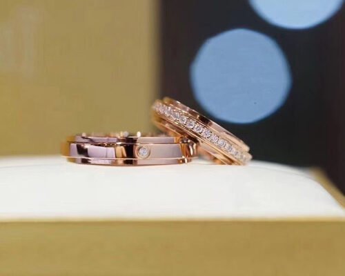 4mm width 18K Solid Gold Jewellery ring with 0.35ct Weight Diamond